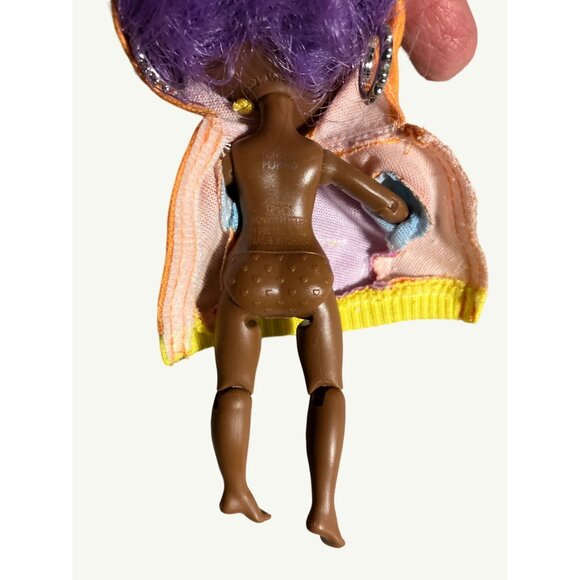 Barbie Extras Mini #7 Doll Purple Hair & Colorful Outfit - Picture 7 of 8